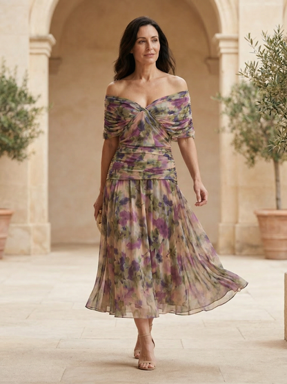 Elegant Santana-silkekjole - Maison Claire et Sylvie