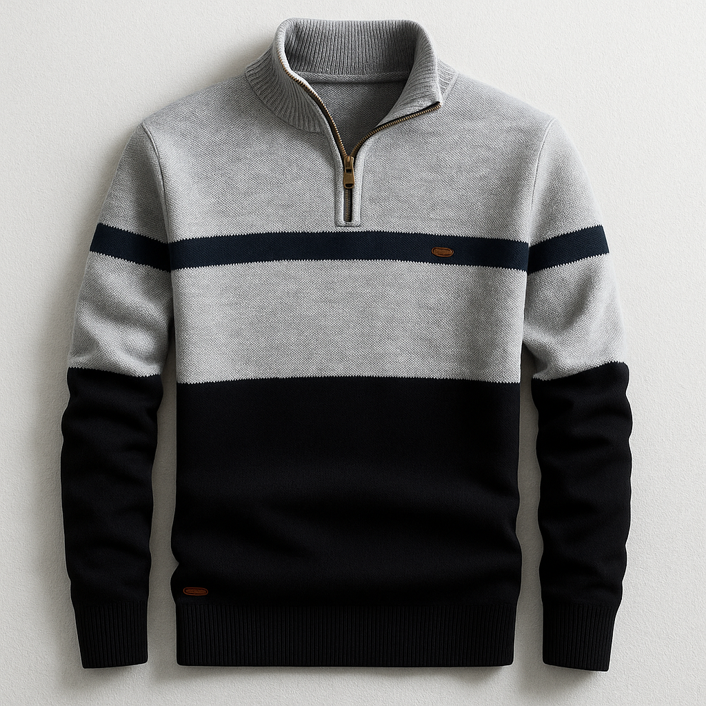Éloi™ | Raffineret og behagelig sweater med halv lynlås