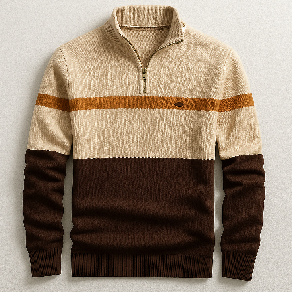 Éloi™ | Raffineret og behagelig sweater med halv lynlås