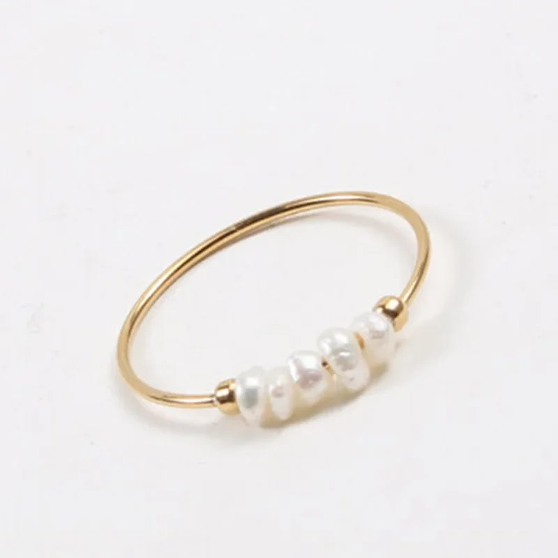 Barroque perle ring
