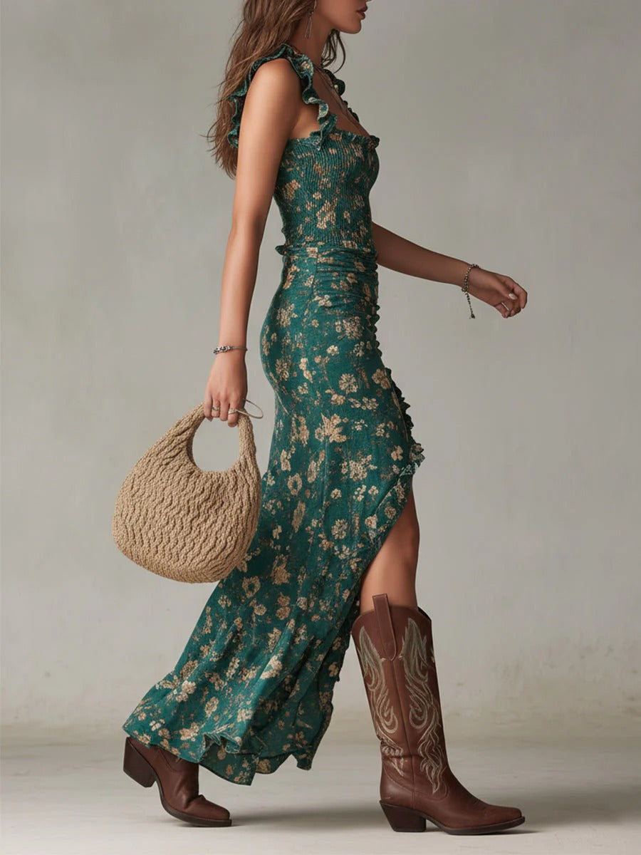 Zara | Retro Boho Maxikjole