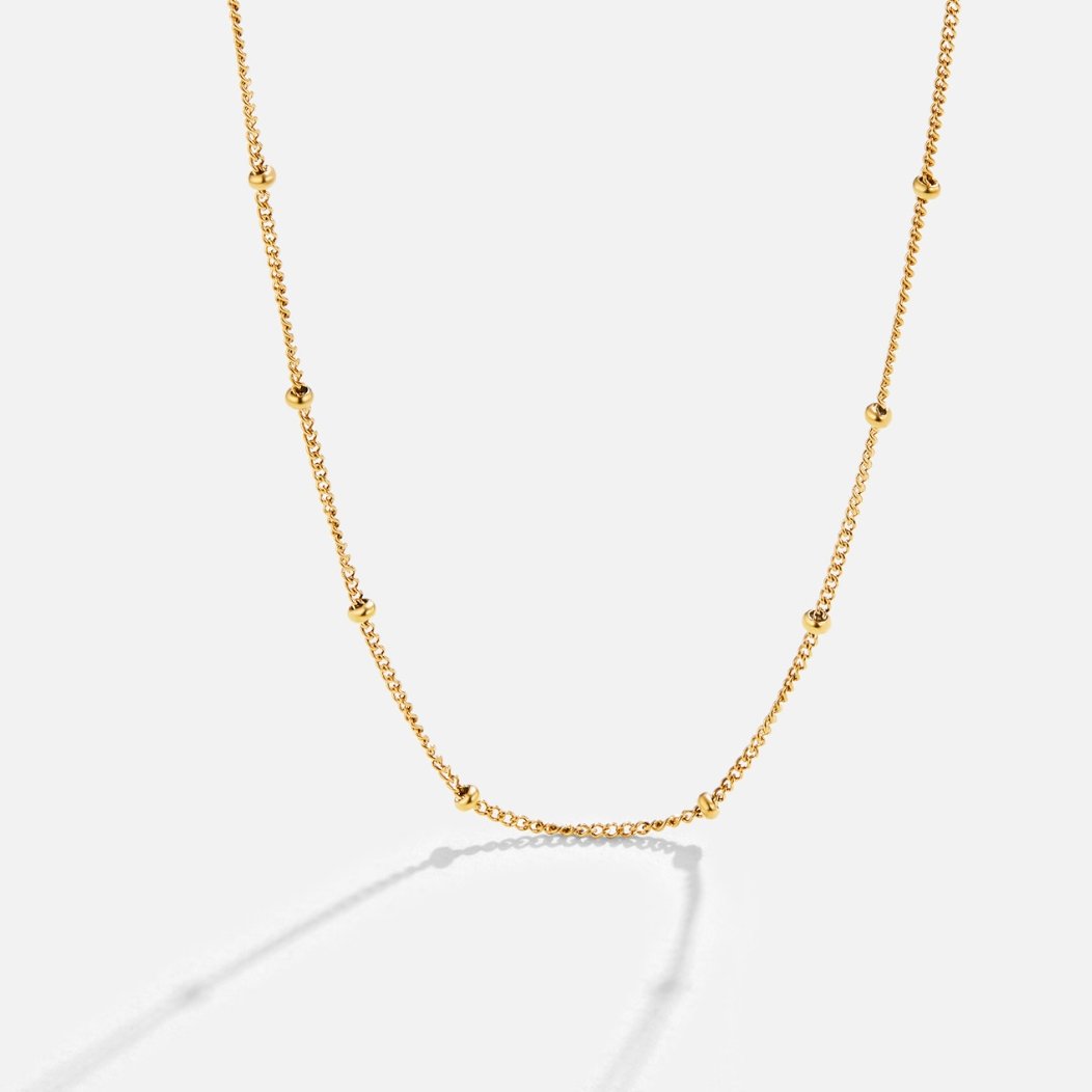 Elegant guldhalskæde