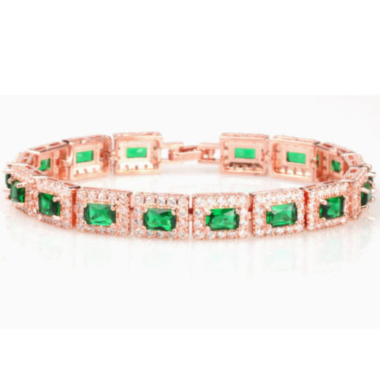Smaragdgrøn Statement Armbånd