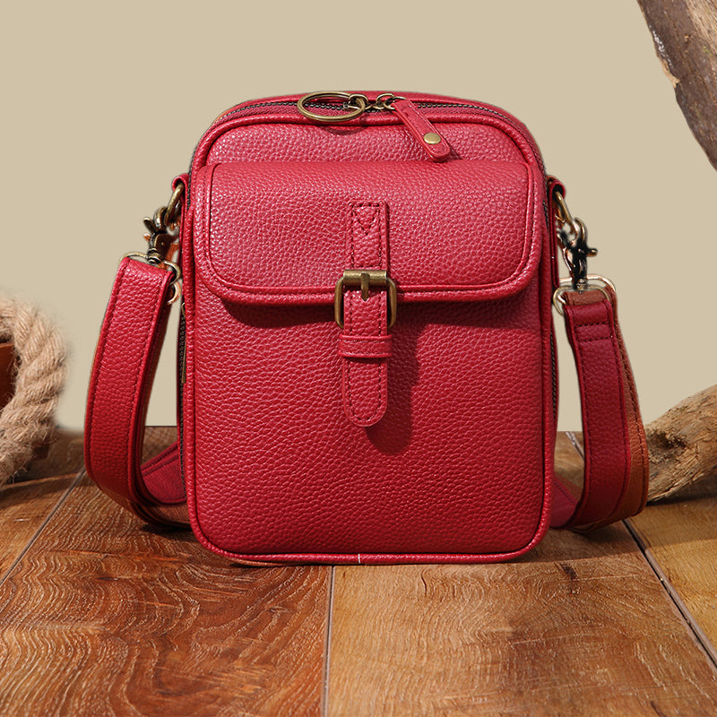 Camille™ — Rummelig elegant vintage messengertaske