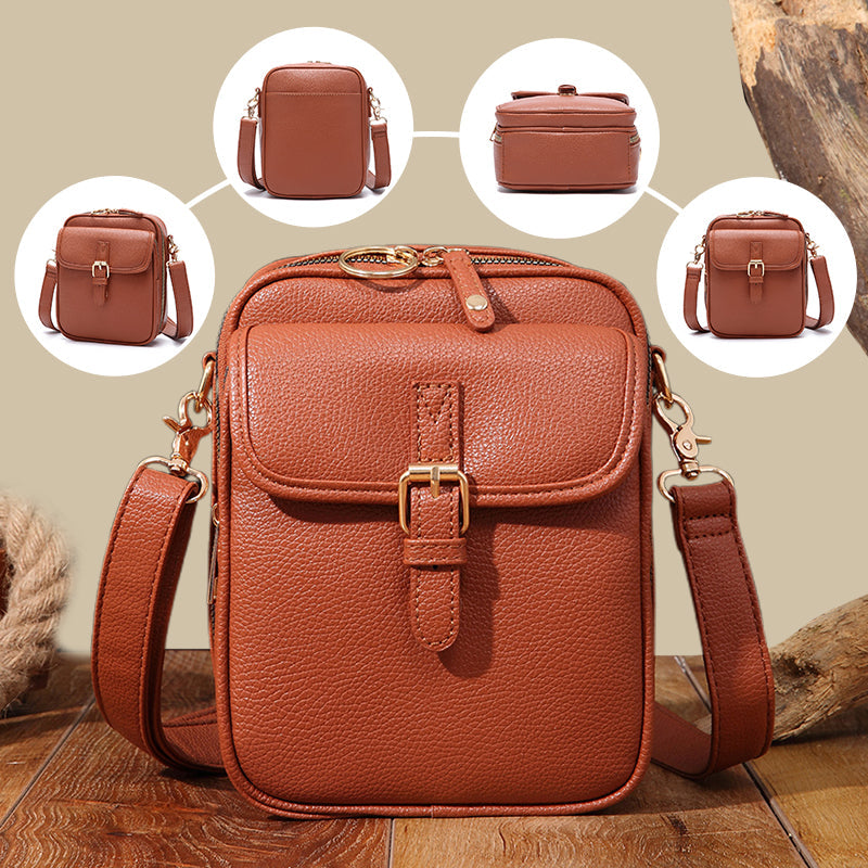 Camille™ — Rummelig elegant vintage messengertaske