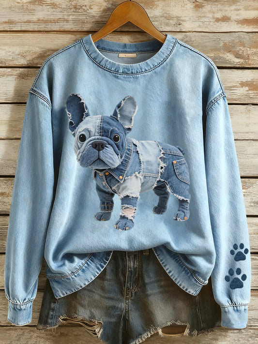 Clémentine™ – Den bløde og elegante sweater med print til kvinder
